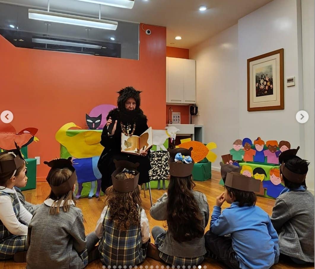 Storytime with costumed teacher